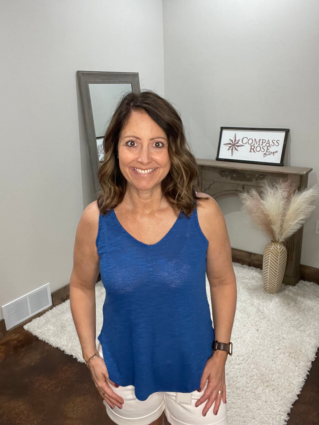 V-Neck Hacci Cami Top