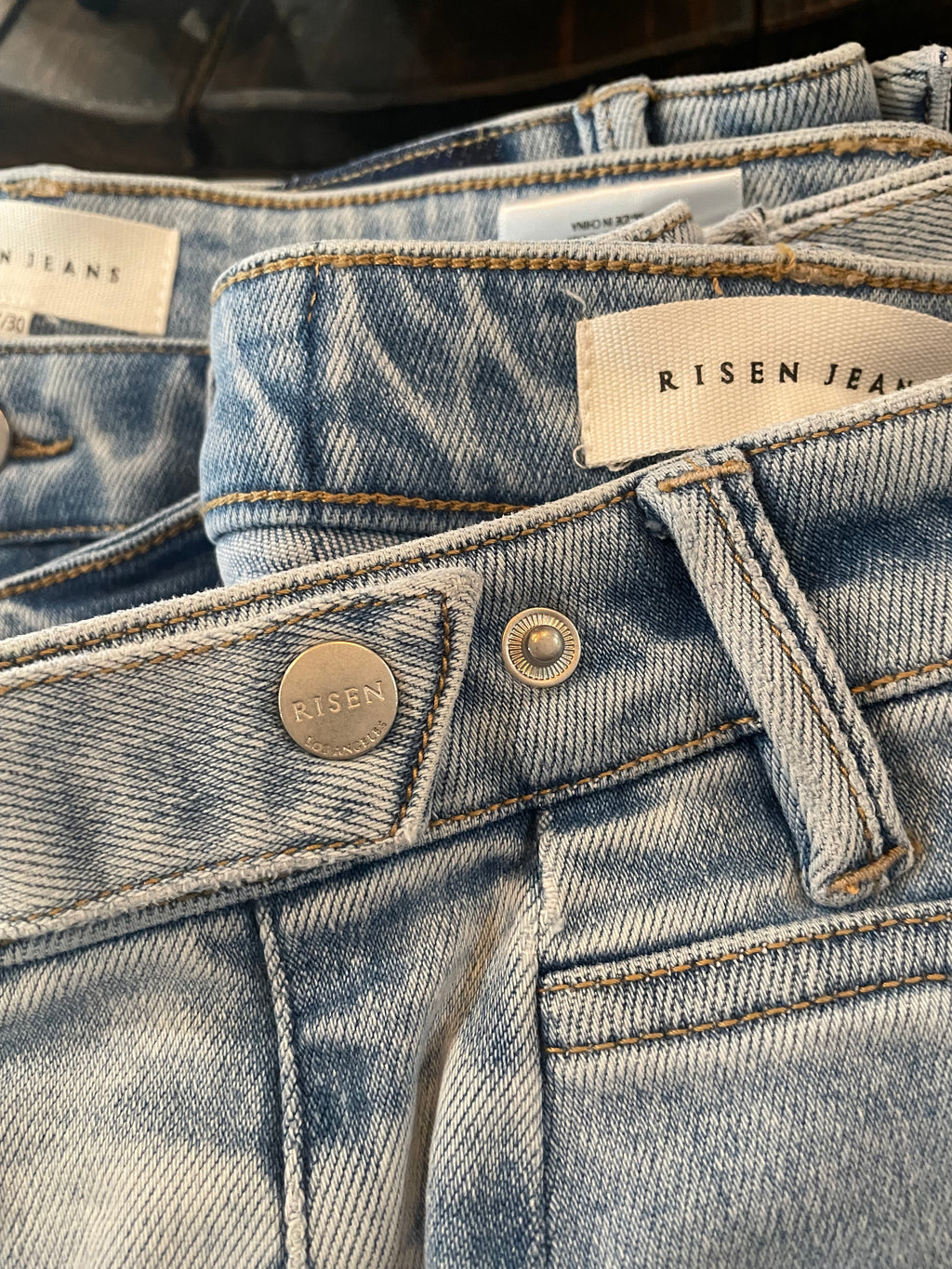 Risen High Rise Crop Length Barrel Jeans