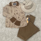 Western Printed Ruffle Cuff Shirt