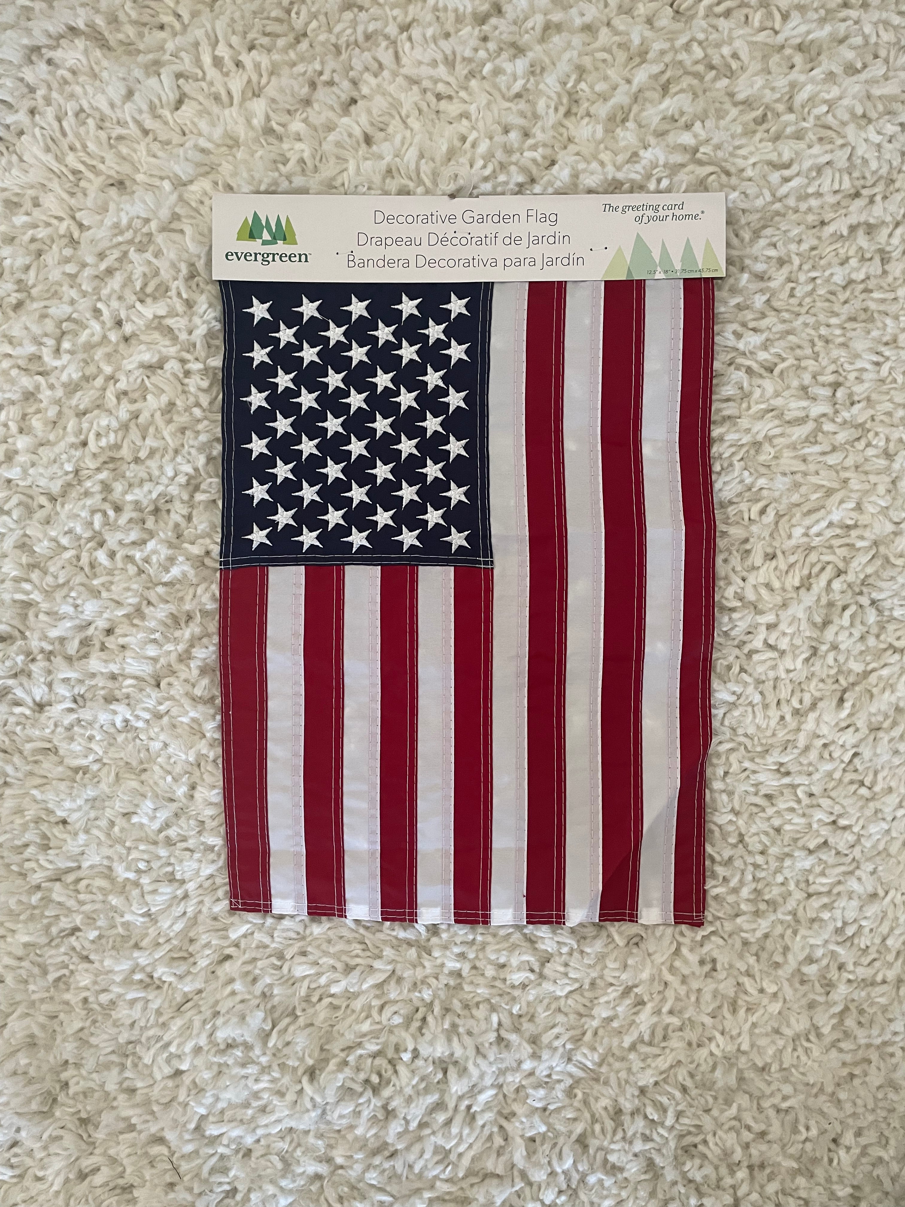 American Flag Garden Applique Flag