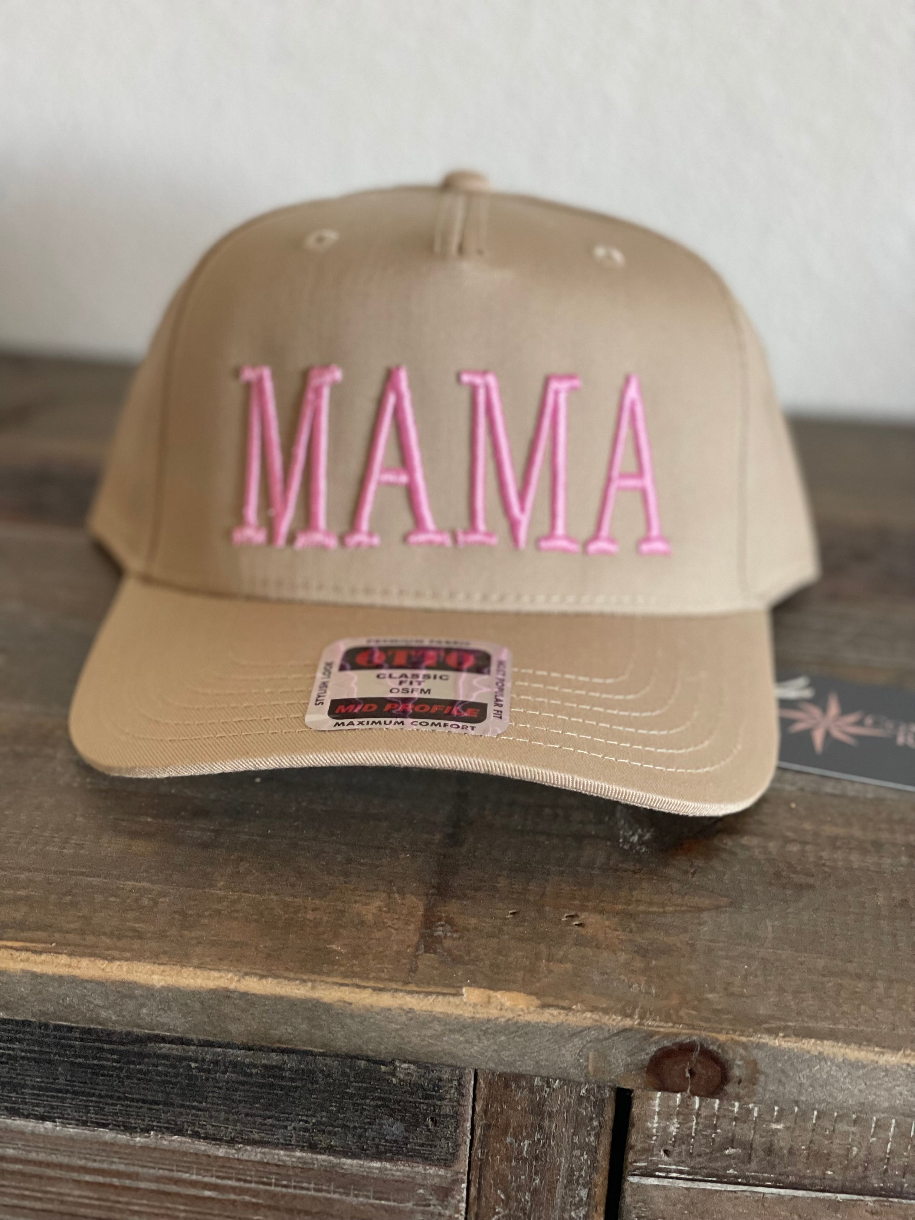 MAMA PUFF EMBROIDERY TRUCKER HAT