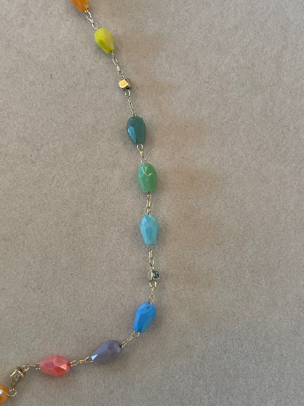 Multi Color Bead Necklace