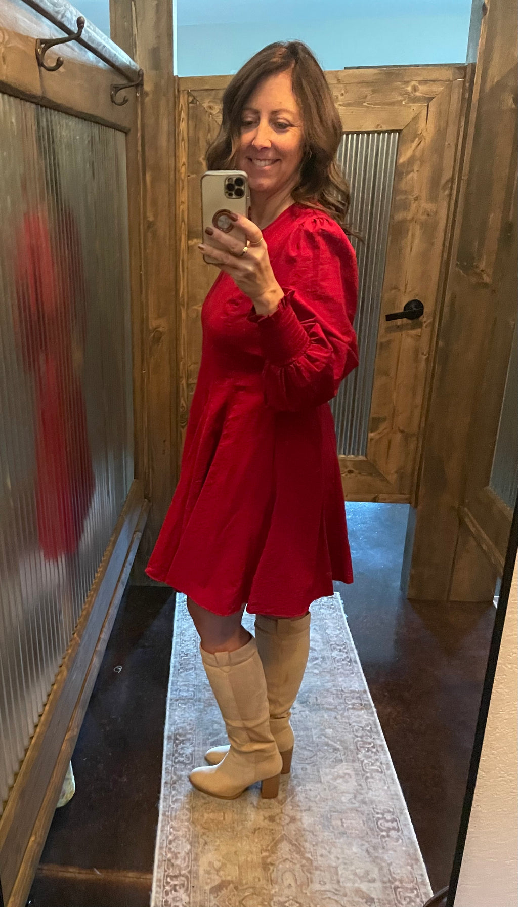 FIT AND FLARE MINI DRESS