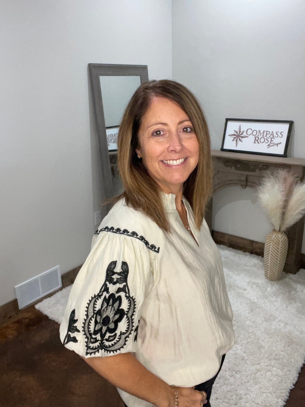 Boho Chic Embroidered Blouse