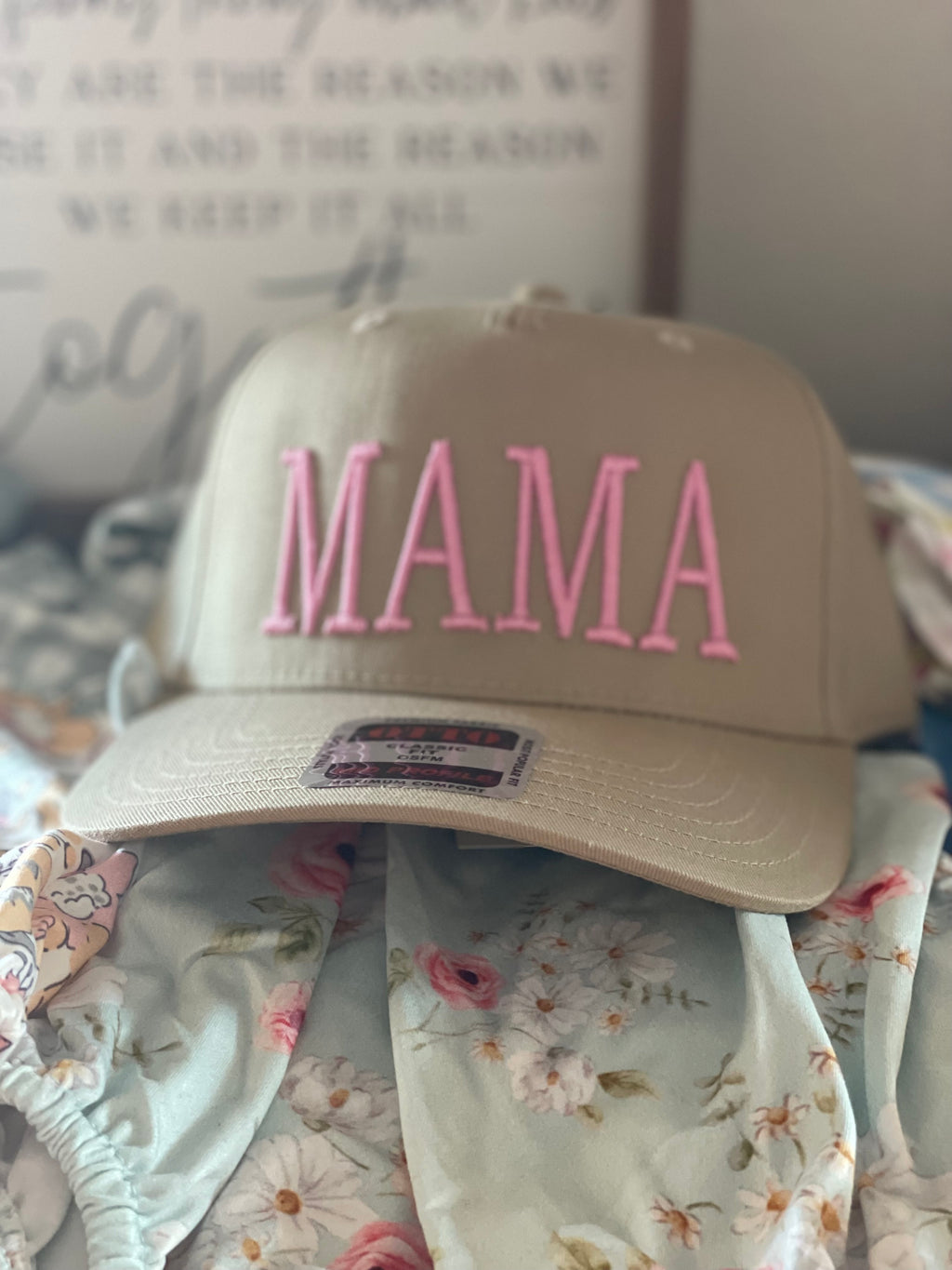 MAMA PUFF EMBROIDERY TRUCKER HAT