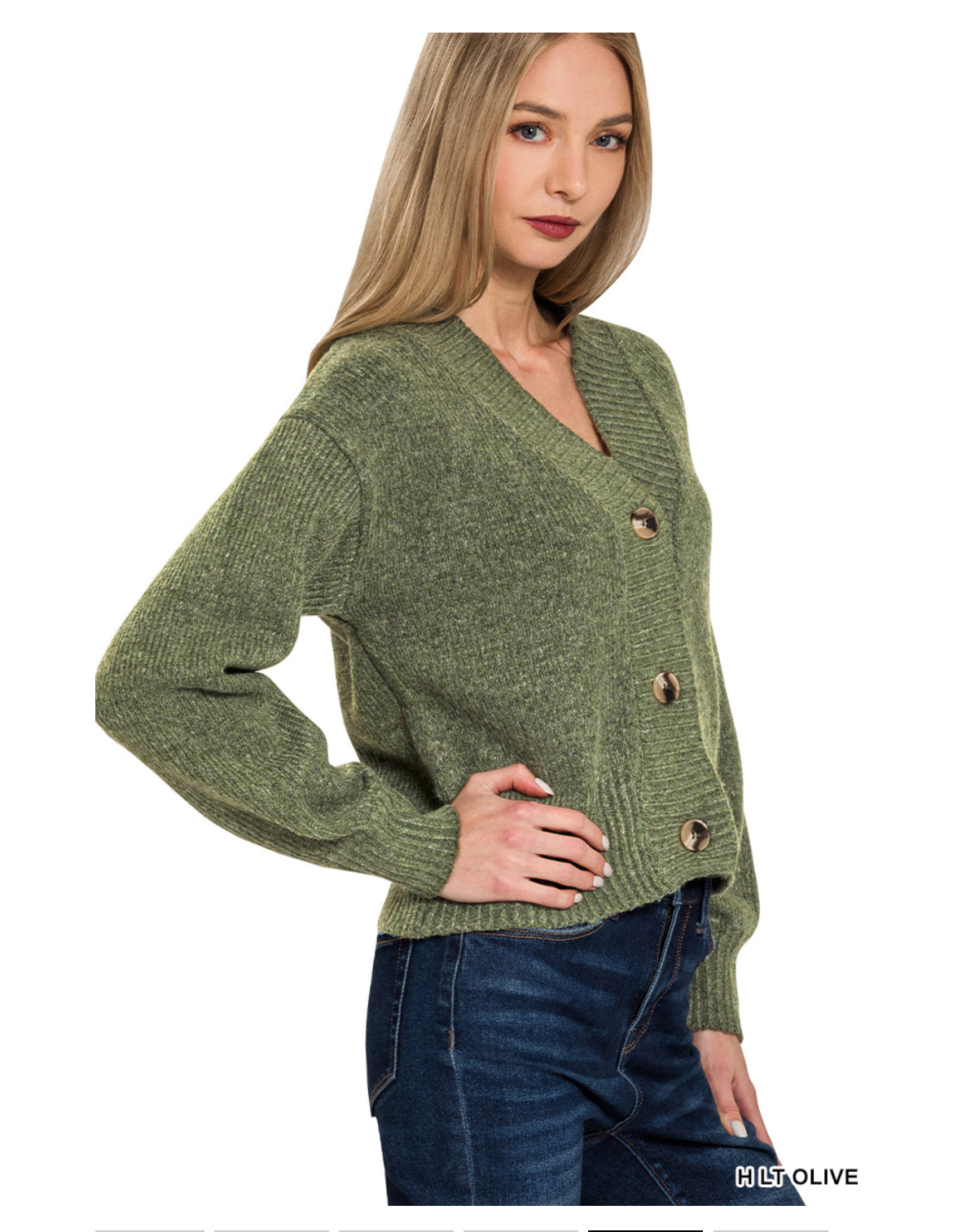 Melange Sweater Cardigan