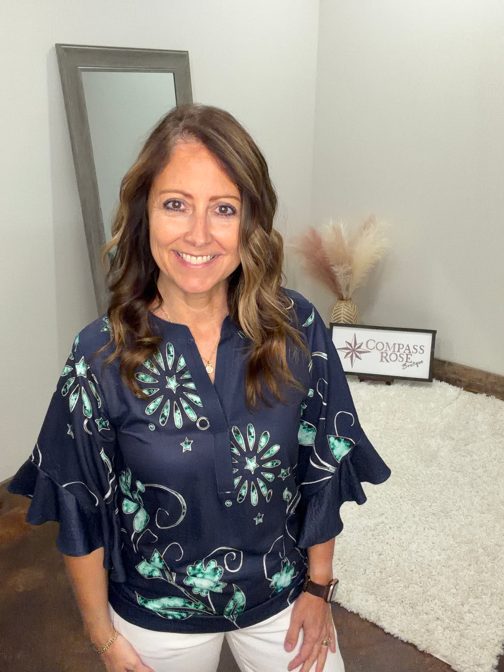Floral Print Blouse