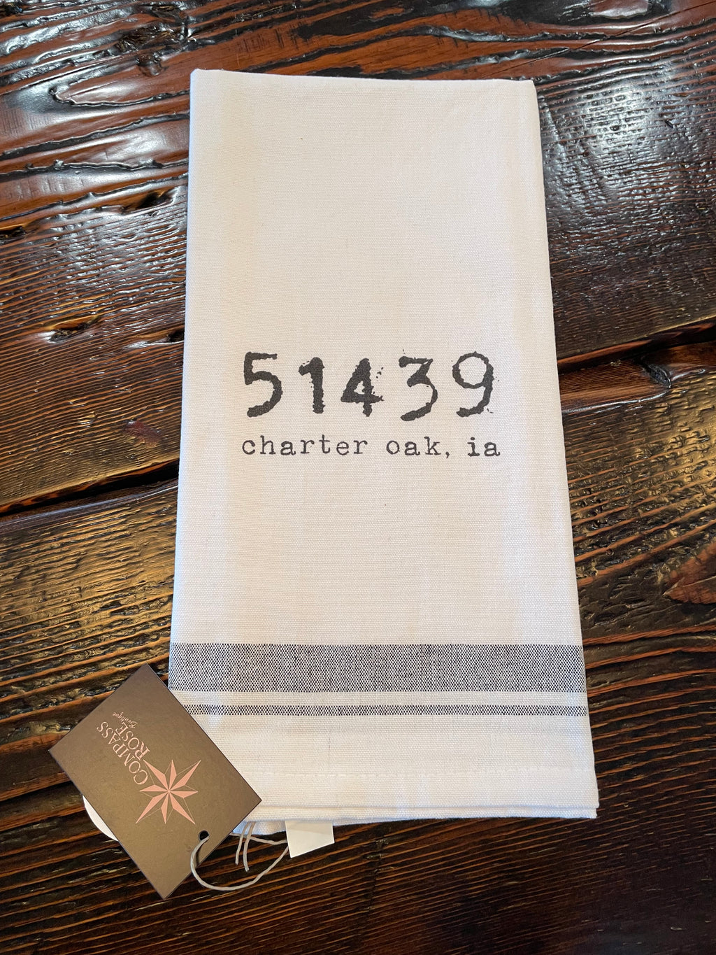 Zip Code Farmhouse Towel