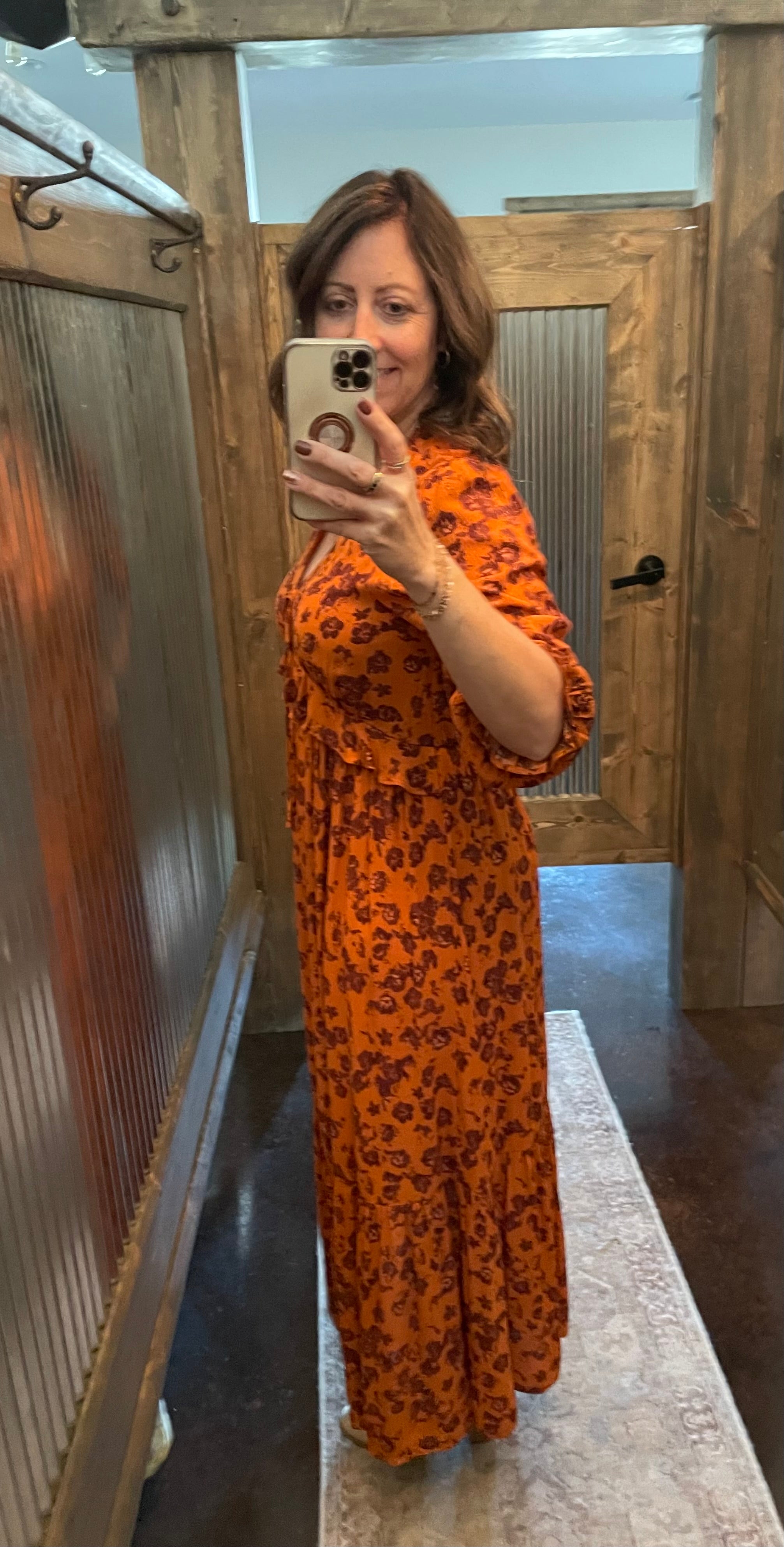 FLORAL PRINT MAXI DRESS