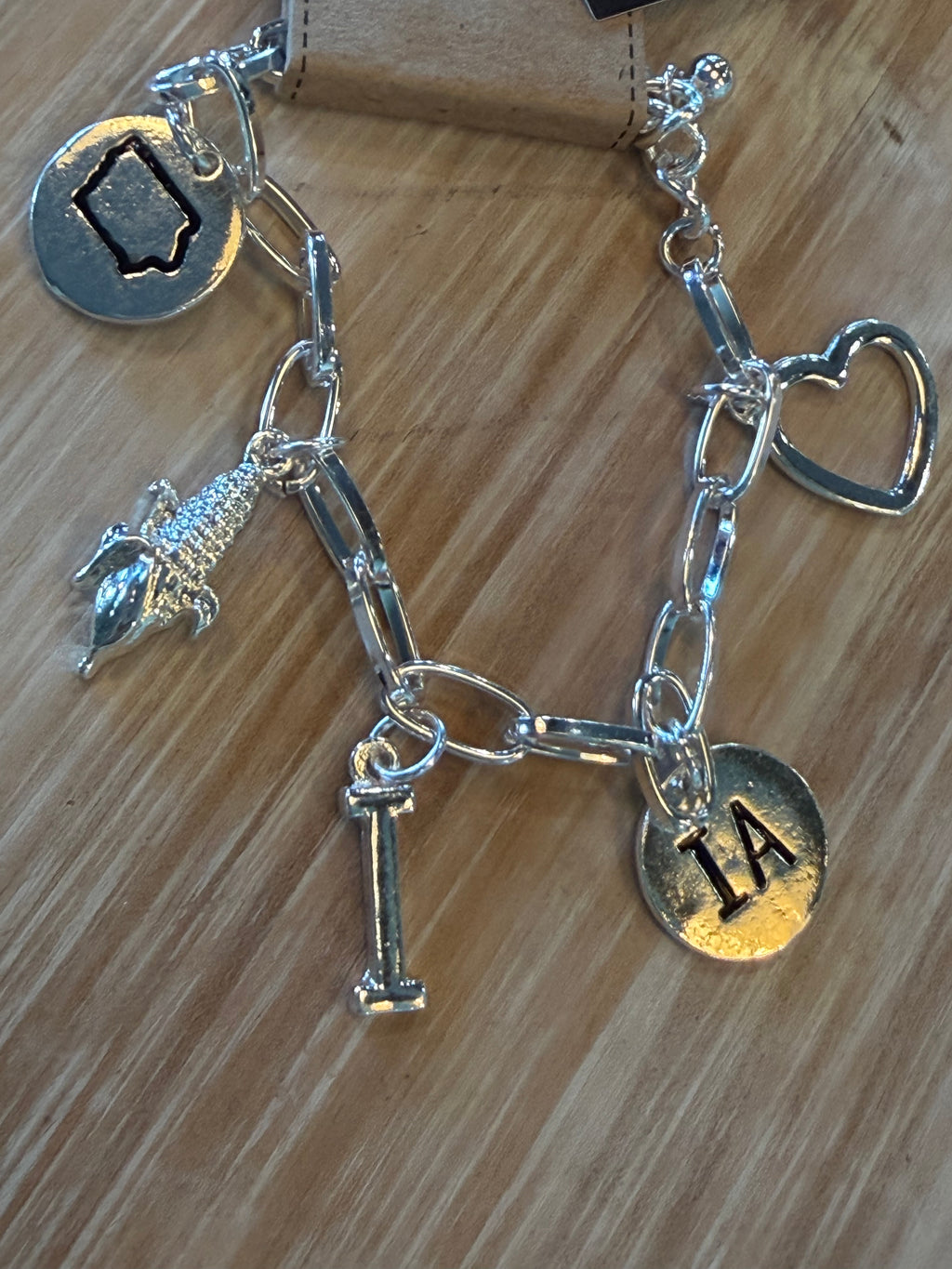Iowa Charm Bracelet