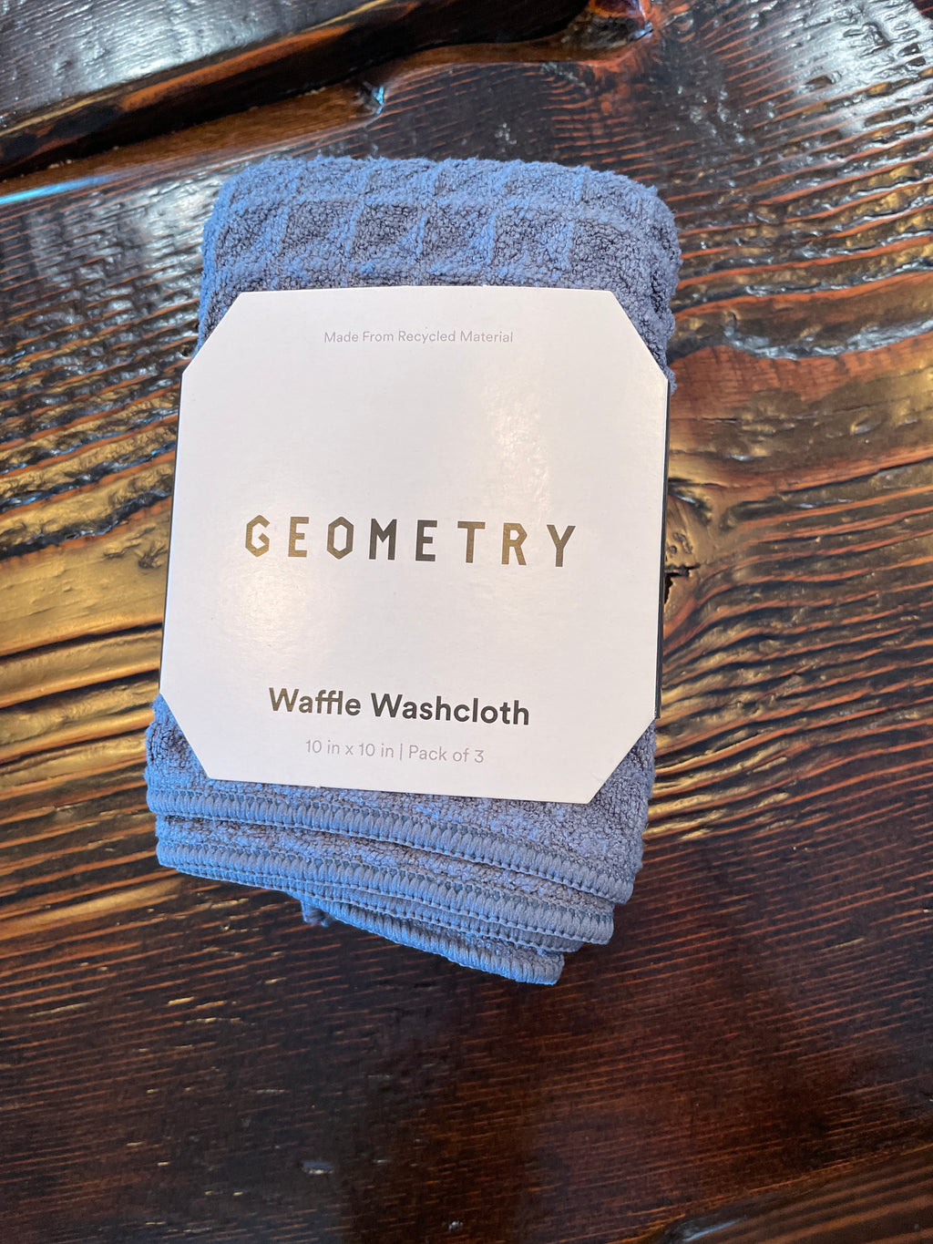 Geometry Waffle Washcloth Set