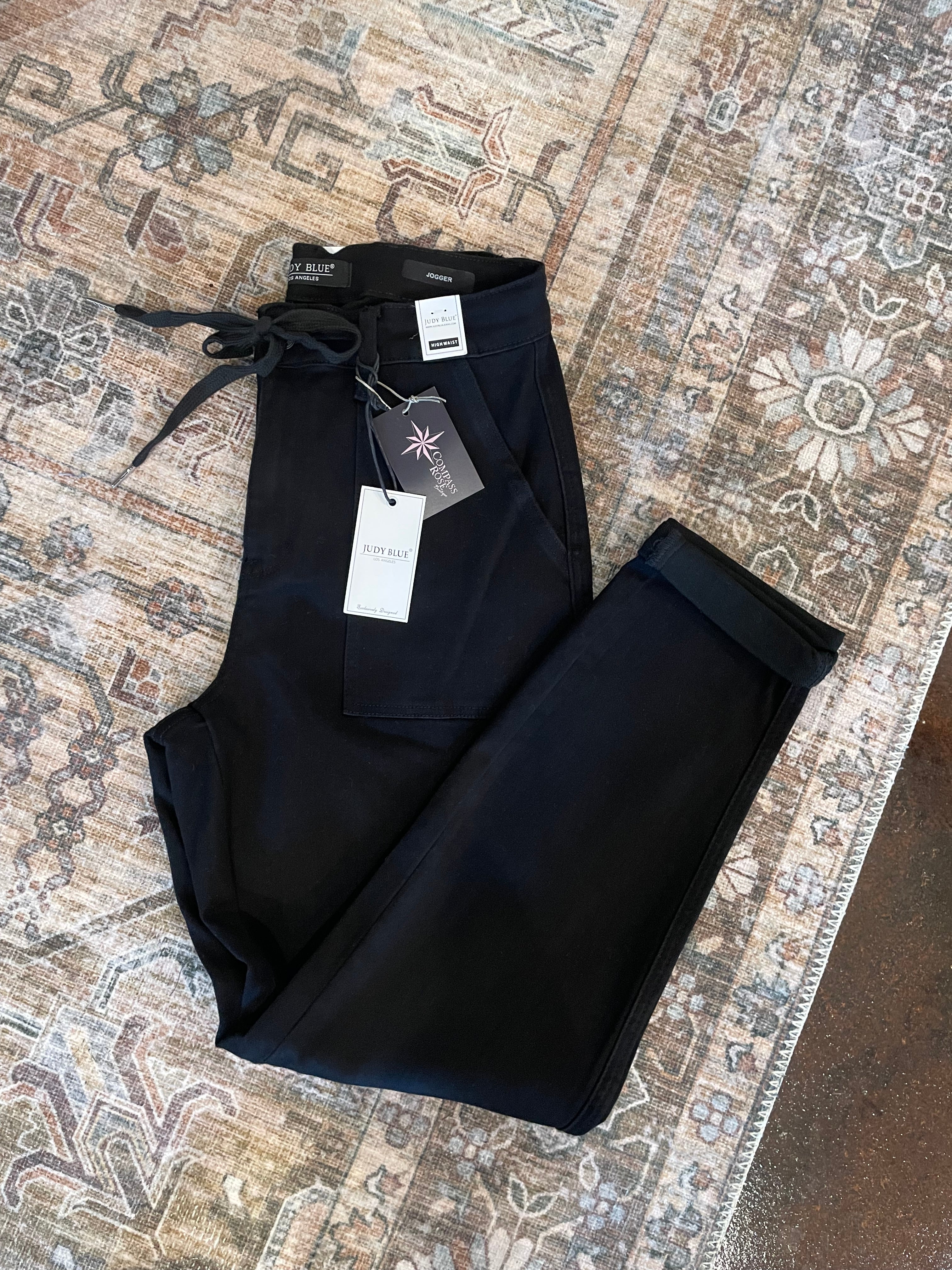 Judy Blue High Waist Double Roll Cuff Jogger