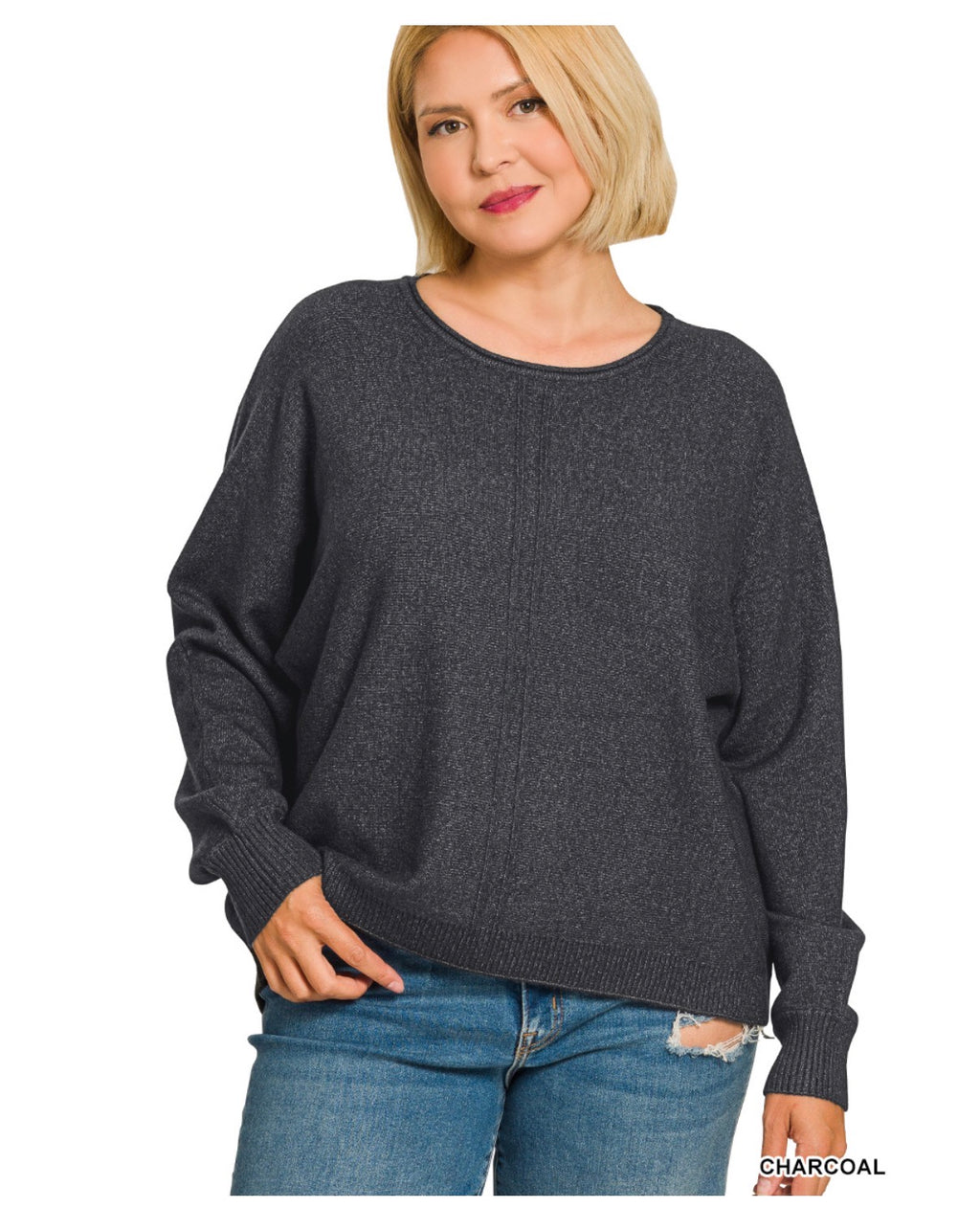 Viscose Front Seam Sweater