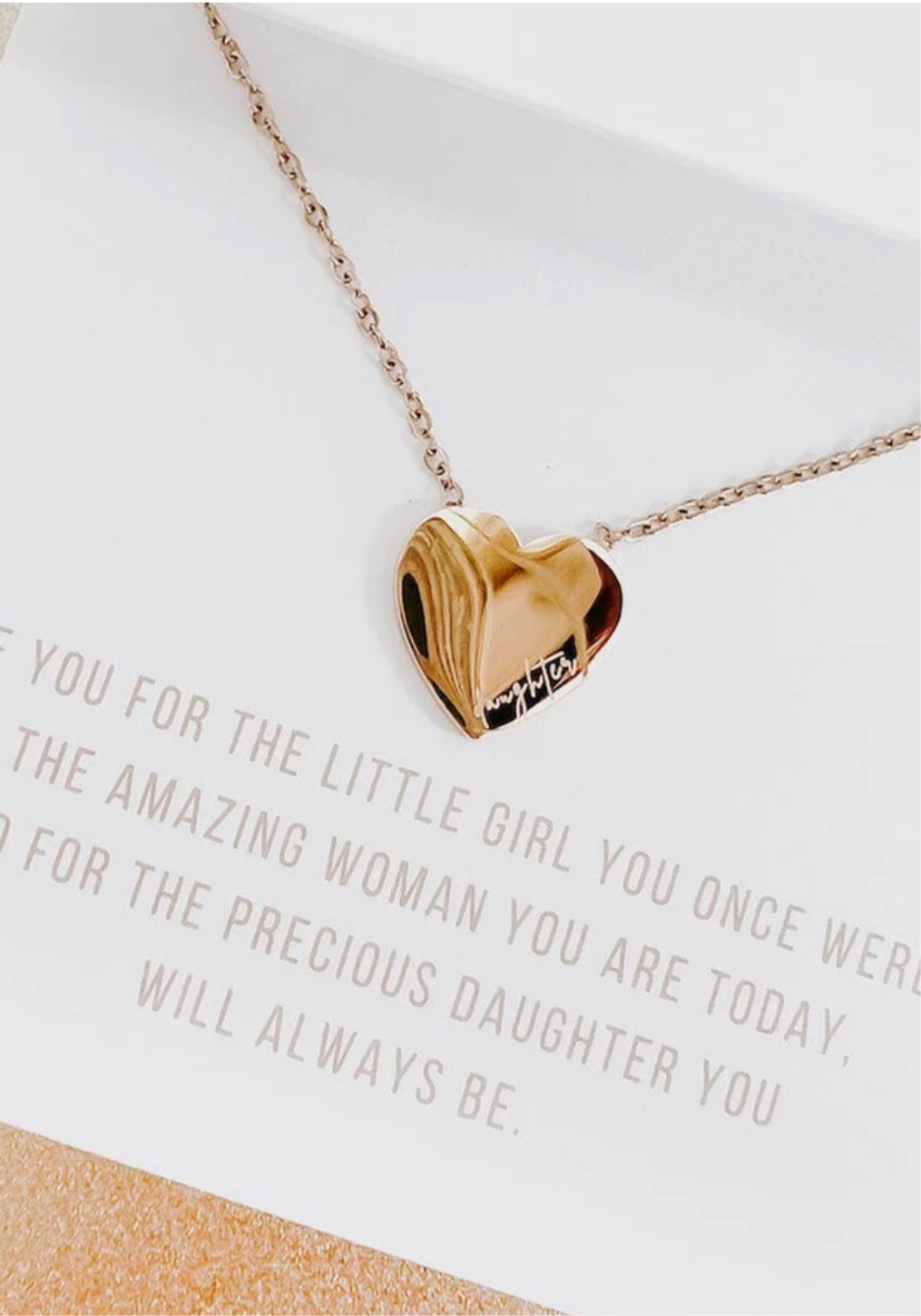 Sweet Heart Gift Necklace - WATERPROOF