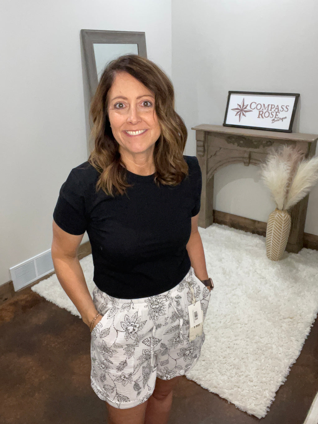 Double Gauze Drawstring Banded Hem Shorts