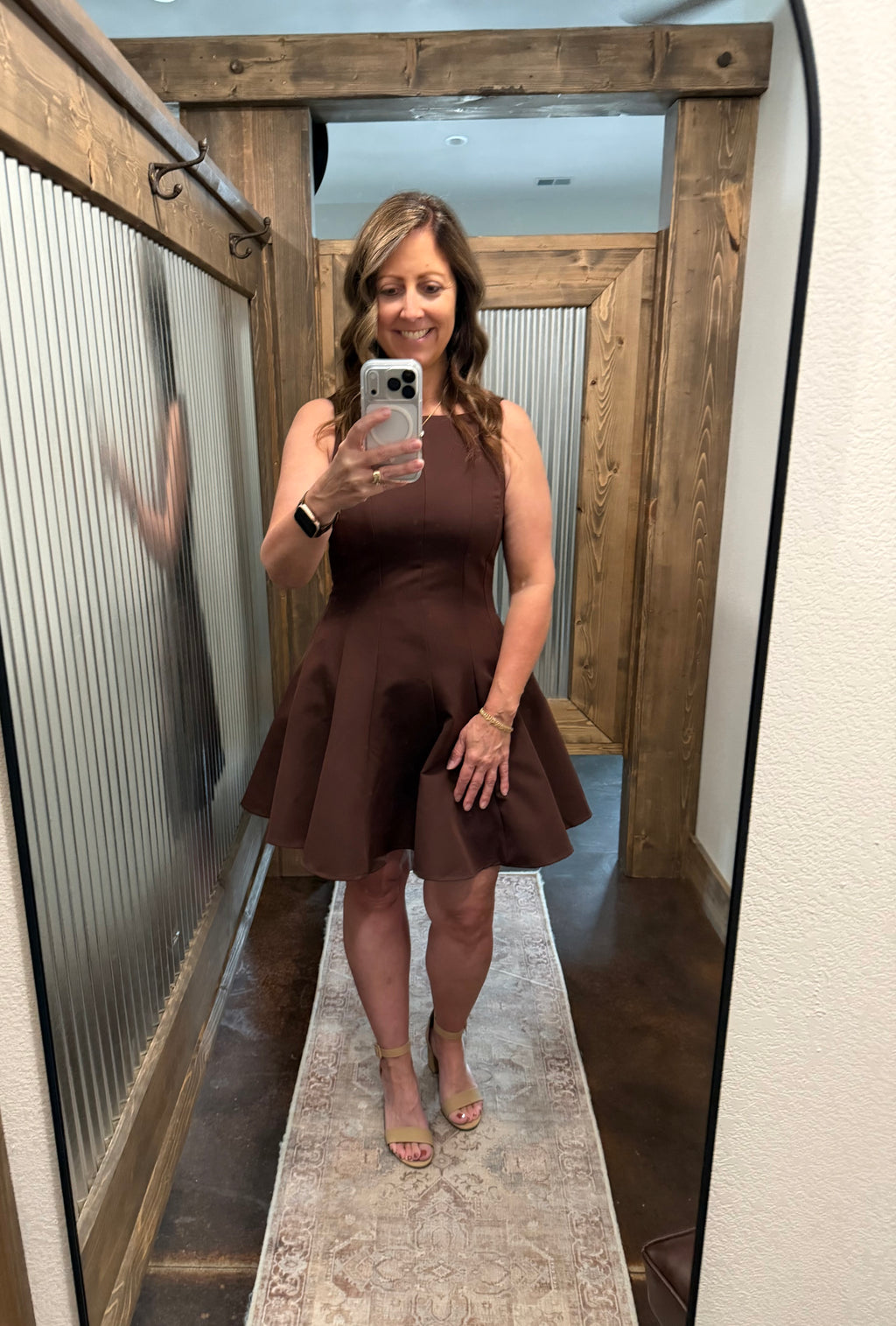 Sleeveless Fit And Flare Dress
