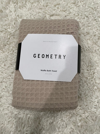 Geometry Waffle Bath Towel