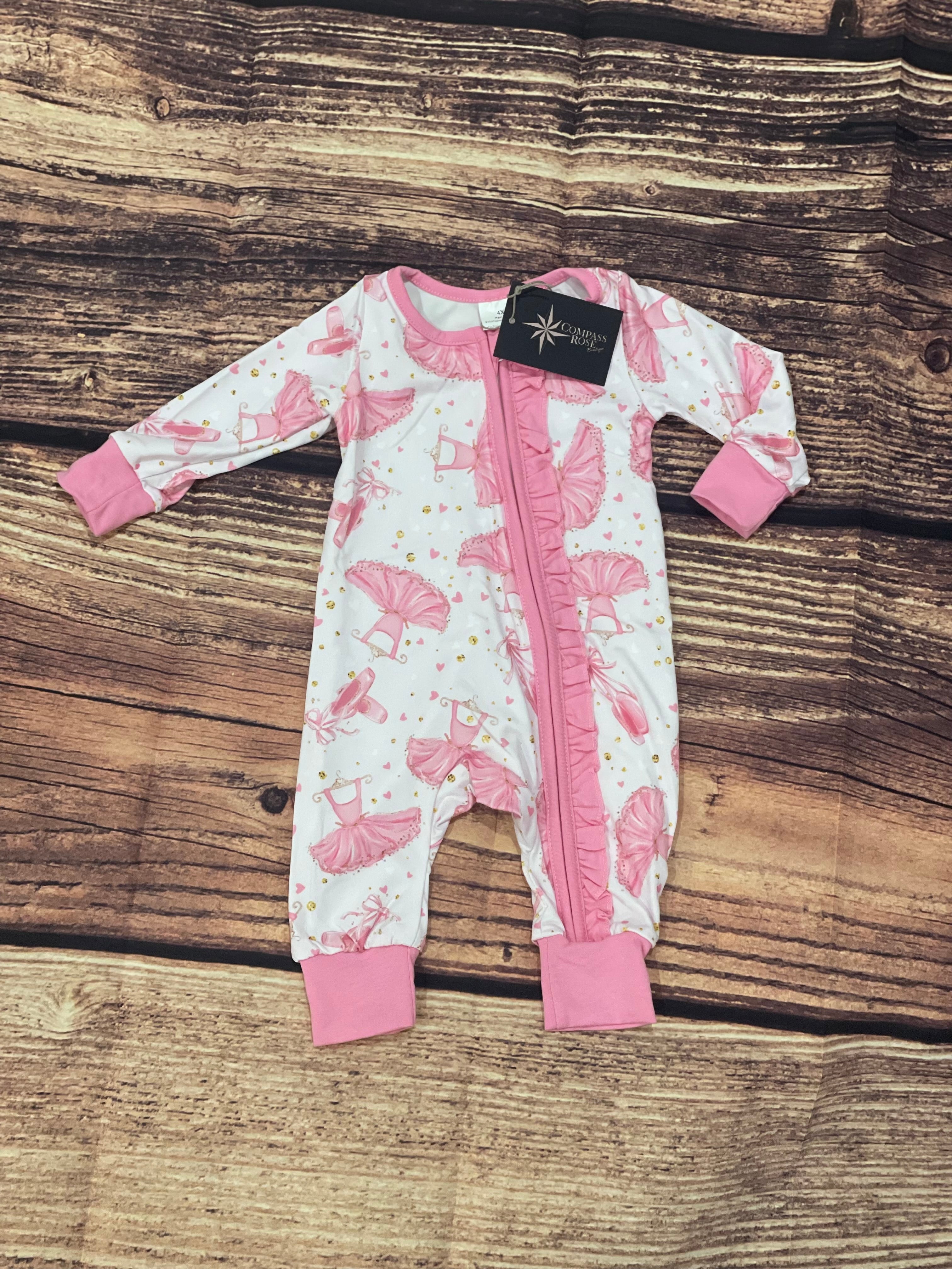 Baby Girls Pink Zip Sleeper