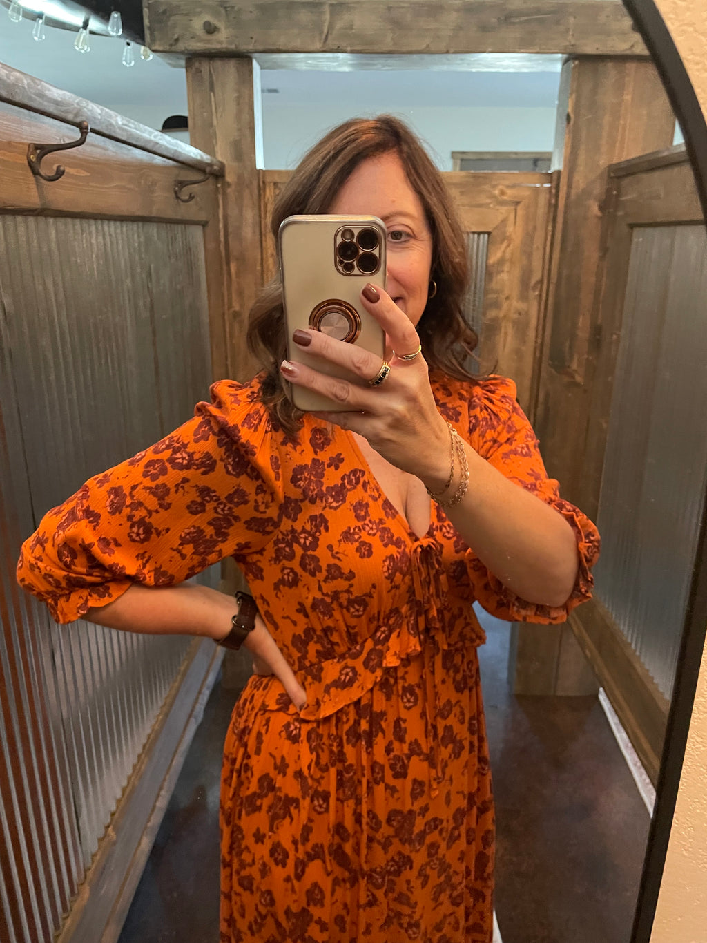 FLORAL PRINT MAXI DRESS