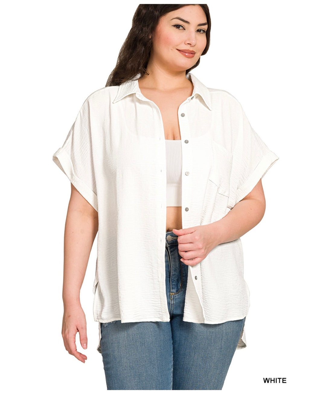 Woven Button Down Shirt