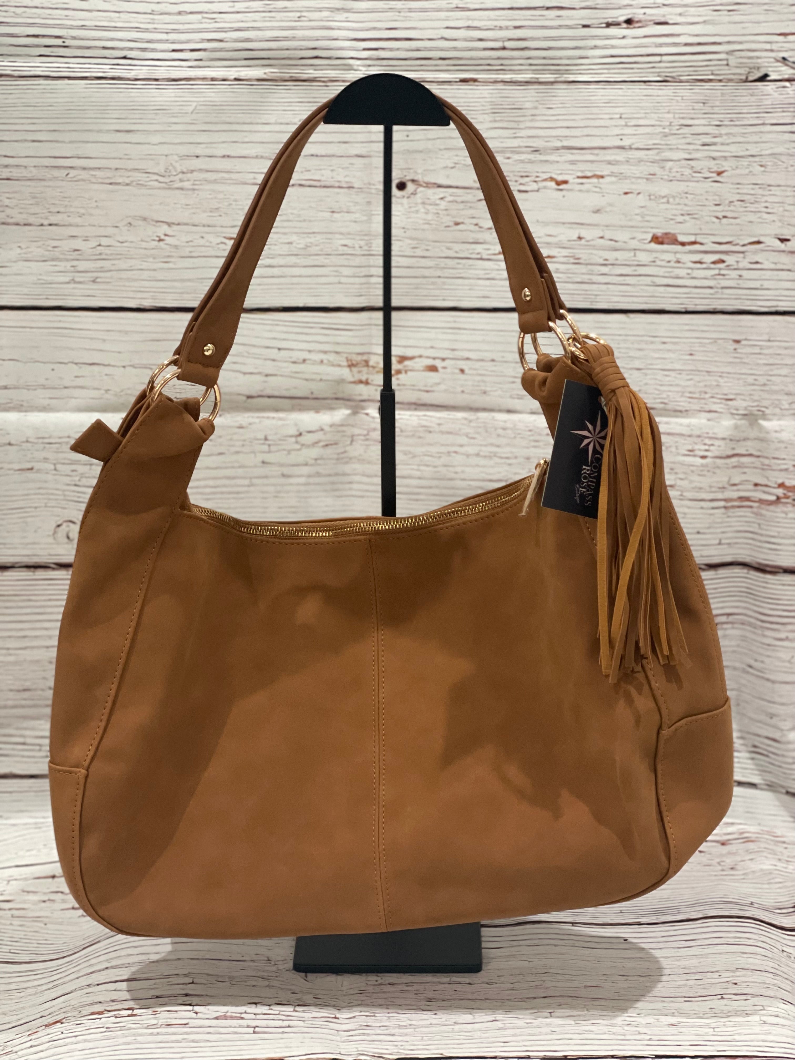 Hazel Hobo Shoulder Bag with Tassel