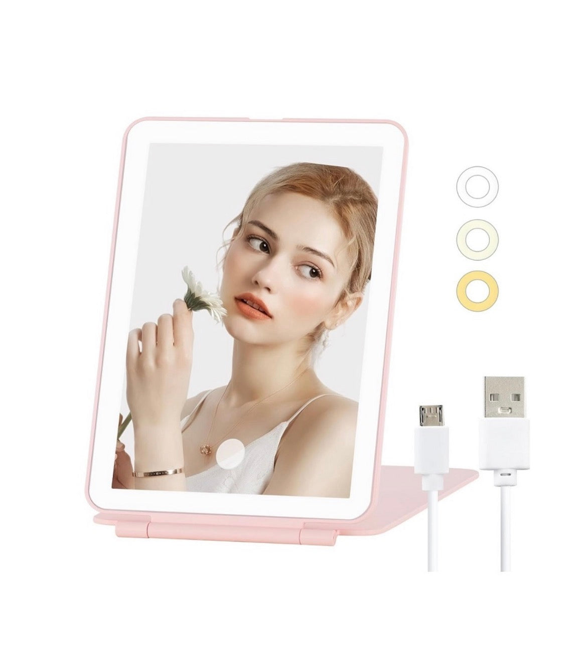 Rechargeable Travel LED Makeup Mirror Tablet