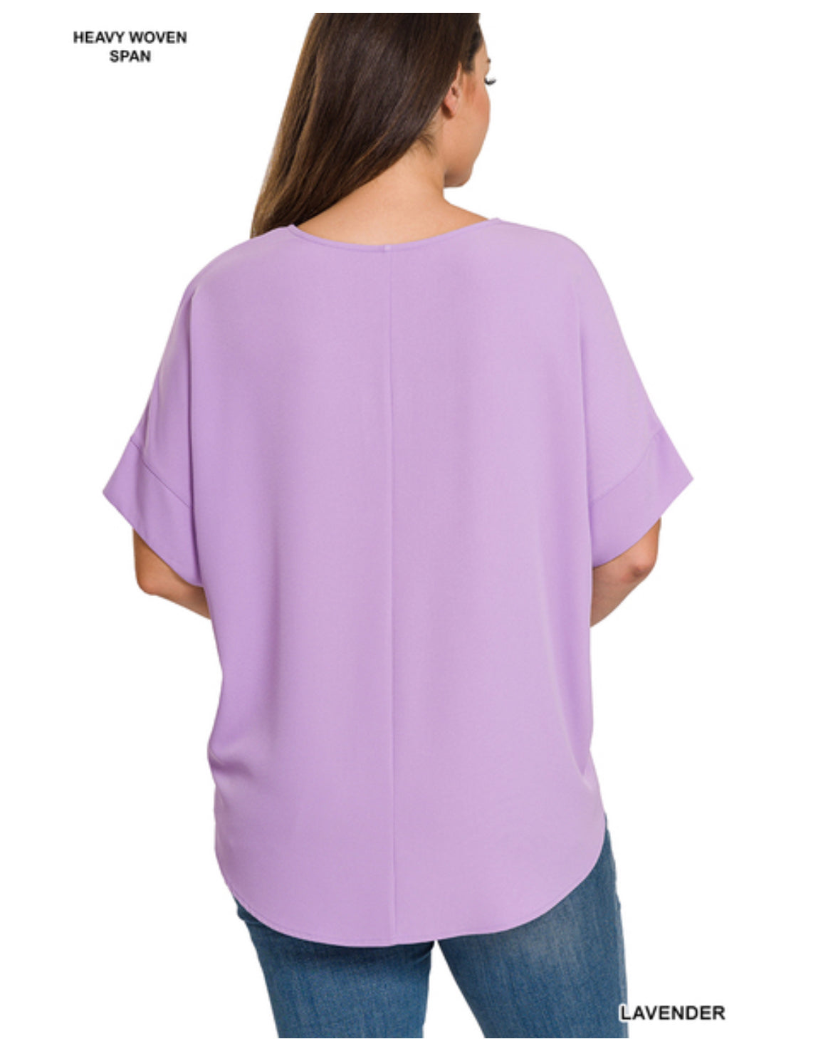 Split Neck Short Sleeve Top