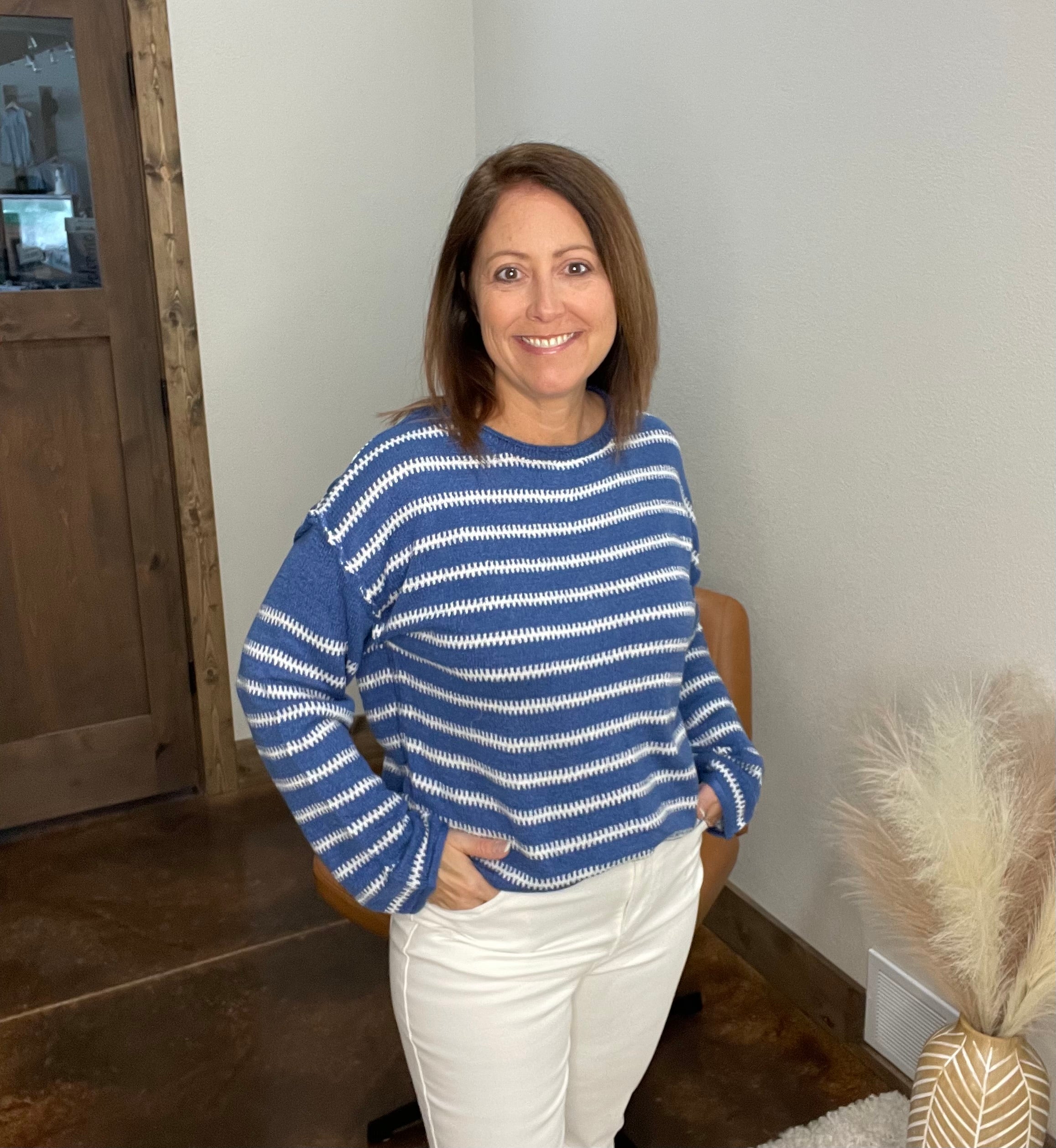 Louie Casual Striped Sweater