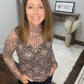 Leopard Mesh Top