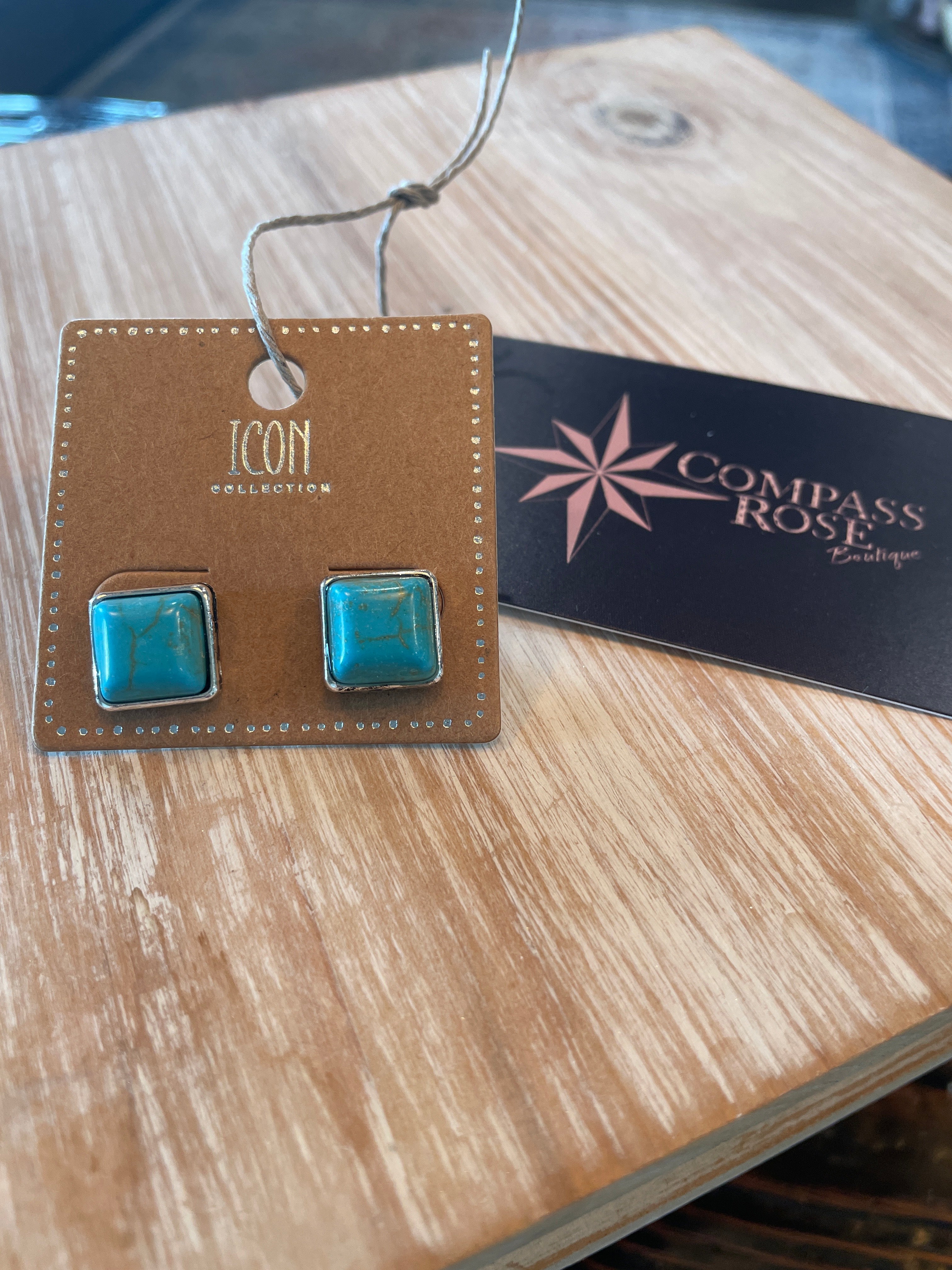 Turquoise Post Earrings