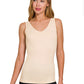 Front & Back 2-Way V-Neck/U-Neck Seamless Tank