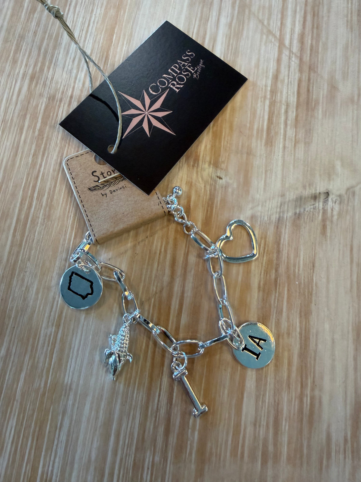 Iowa Charm Bracelet