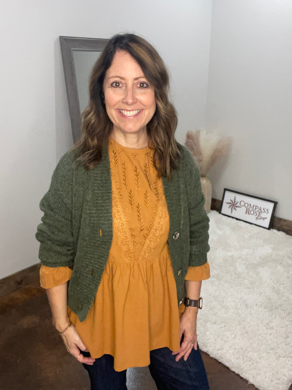 Melange Sweater Cardigan