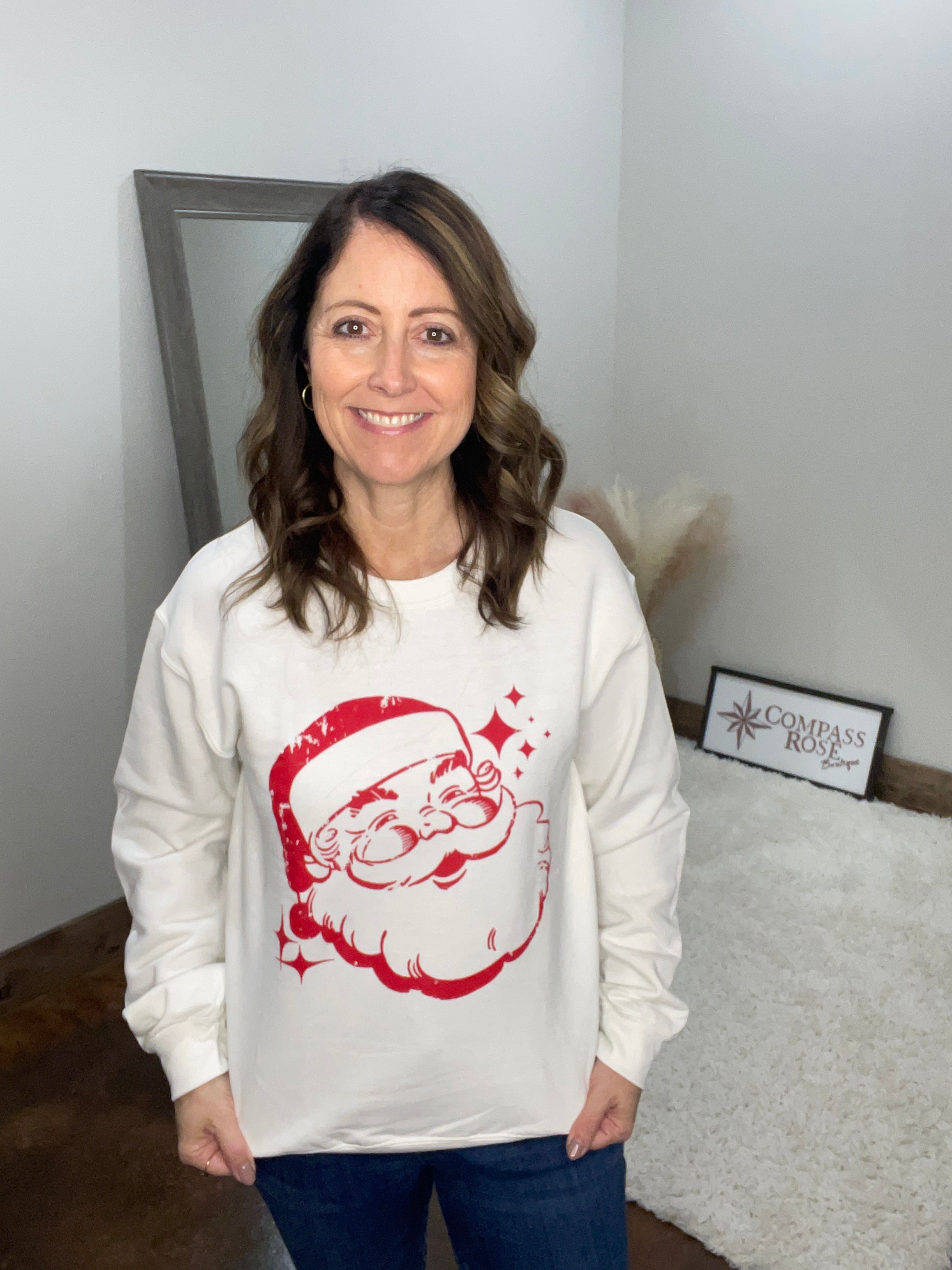 Santa Sparkles Sweatshirt