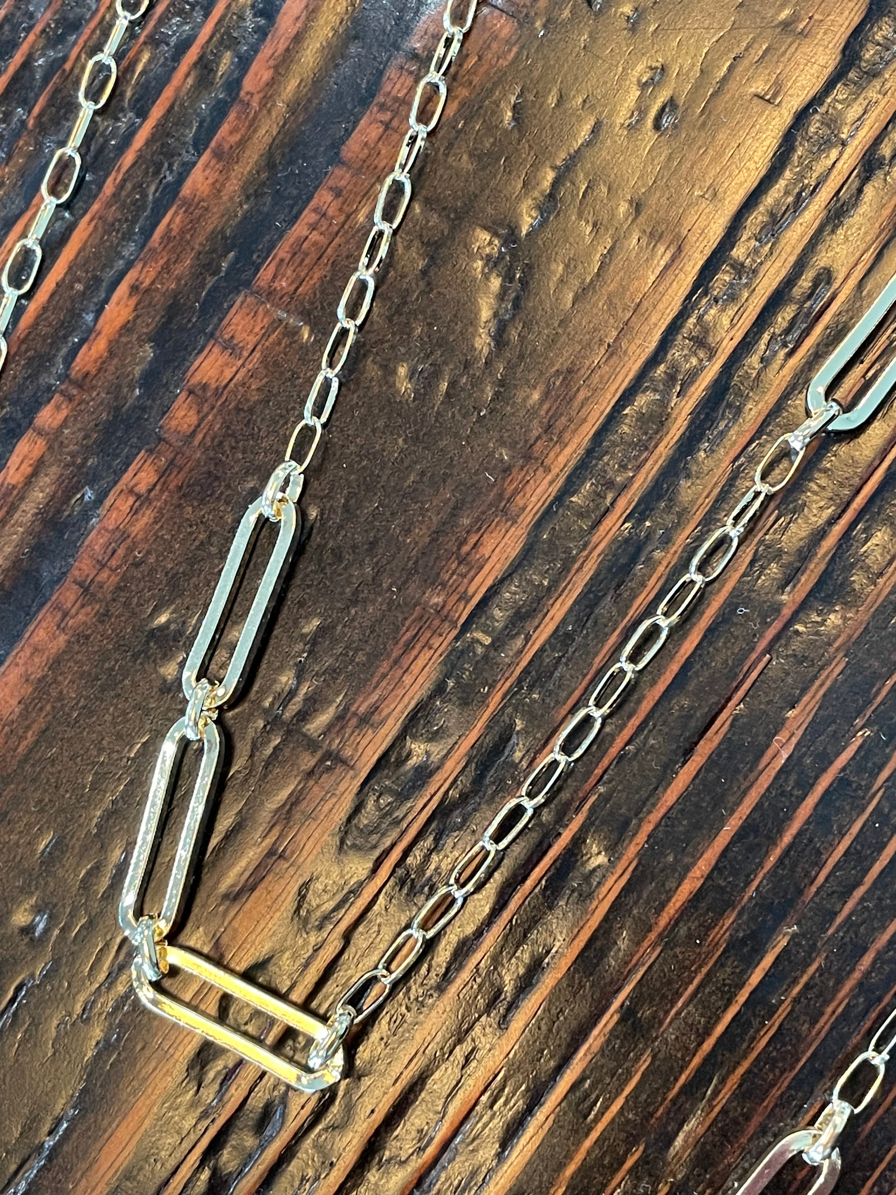 Long Gold Chain Necklace