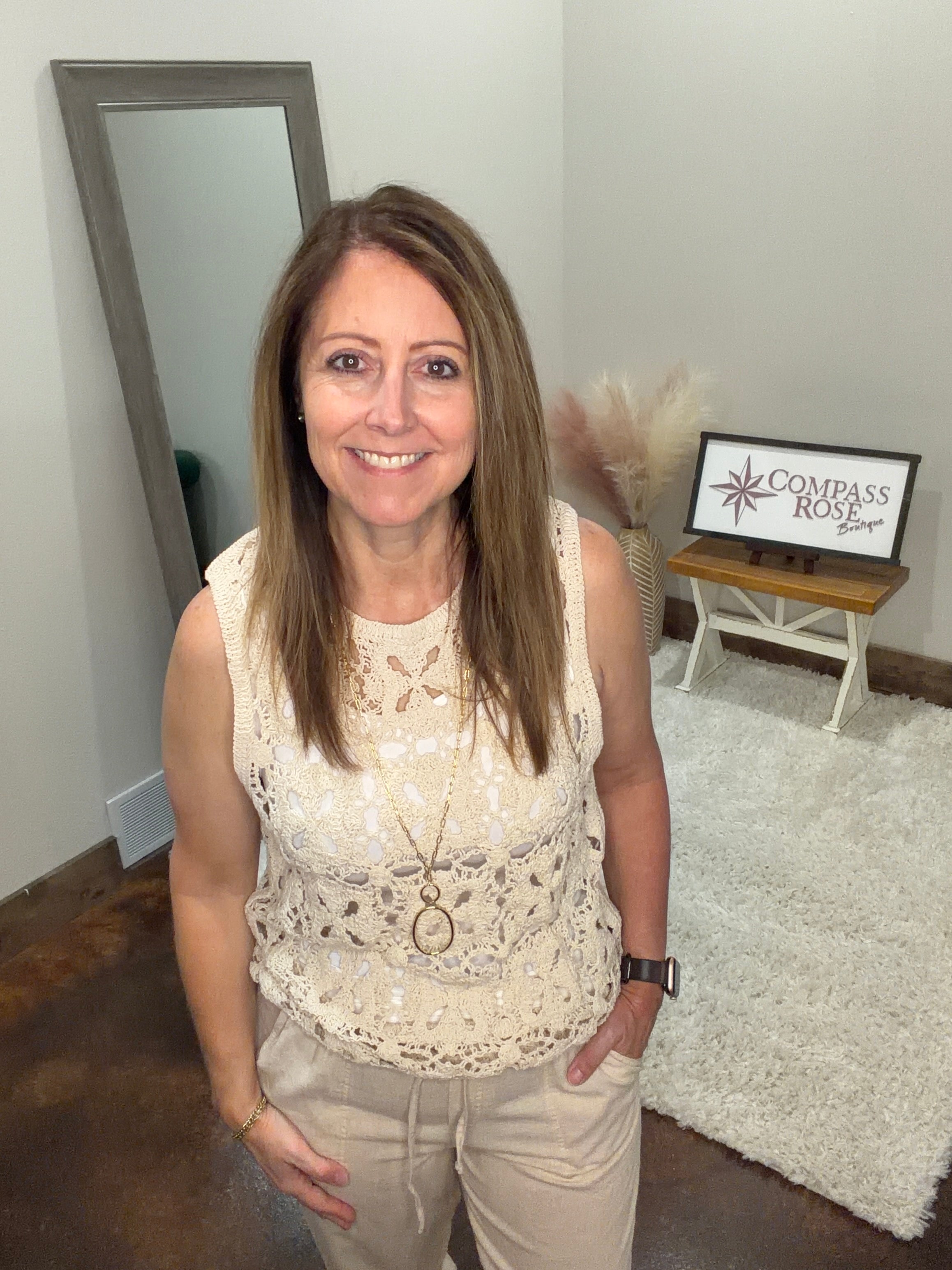 Crochet Sleeveless Tank Top