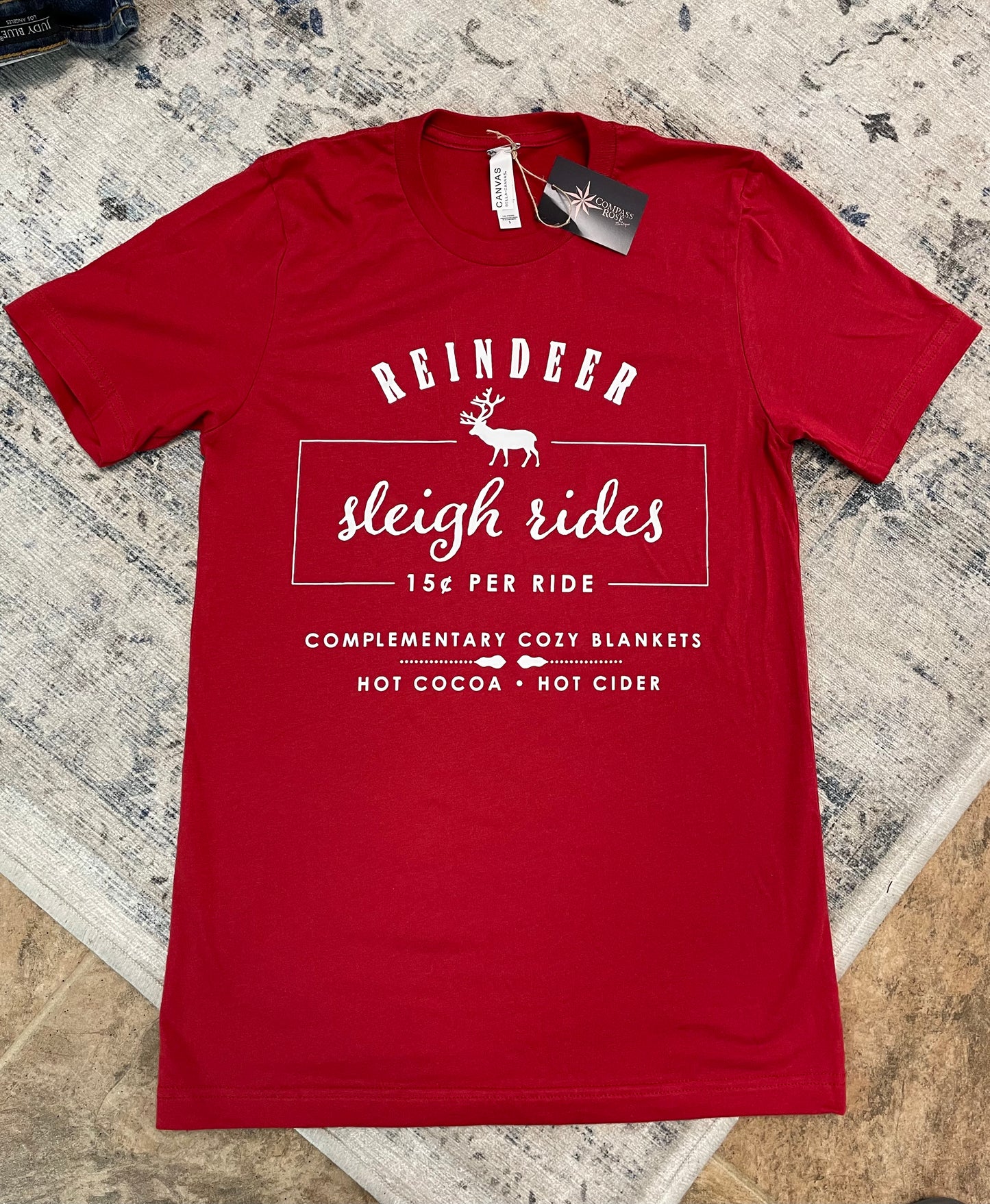 Reindeer Sleigh Rides Graphic Tee