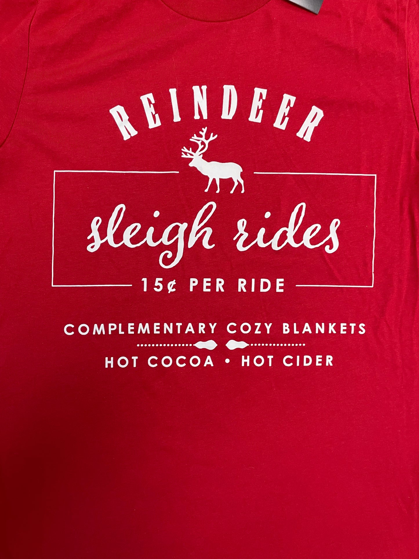 Reindeer Sleigh Rides Graphic Tee