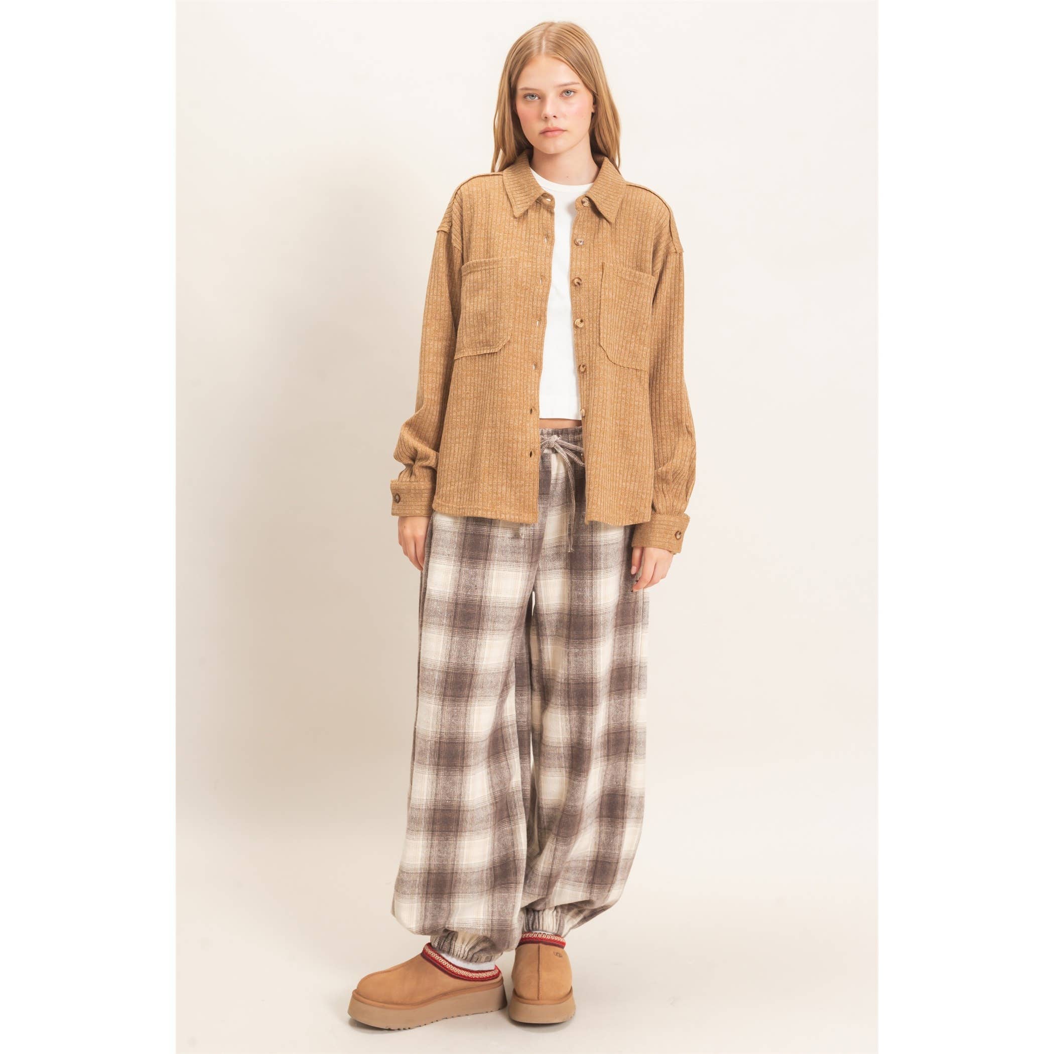 Corduroy Button-Up Shirt