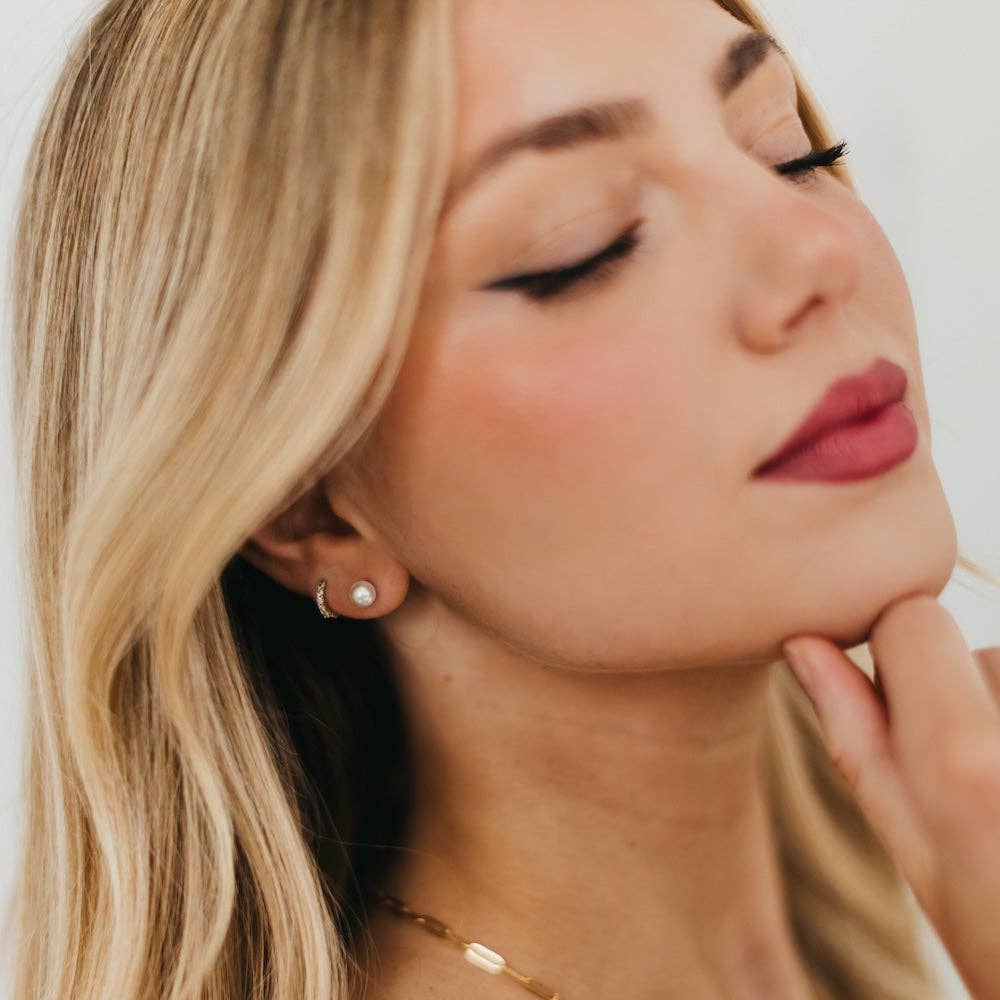 Perfection Pearl Stud Earrings