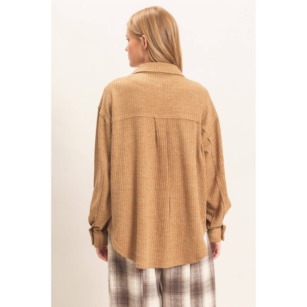 Corduroy Button-Up Shirt