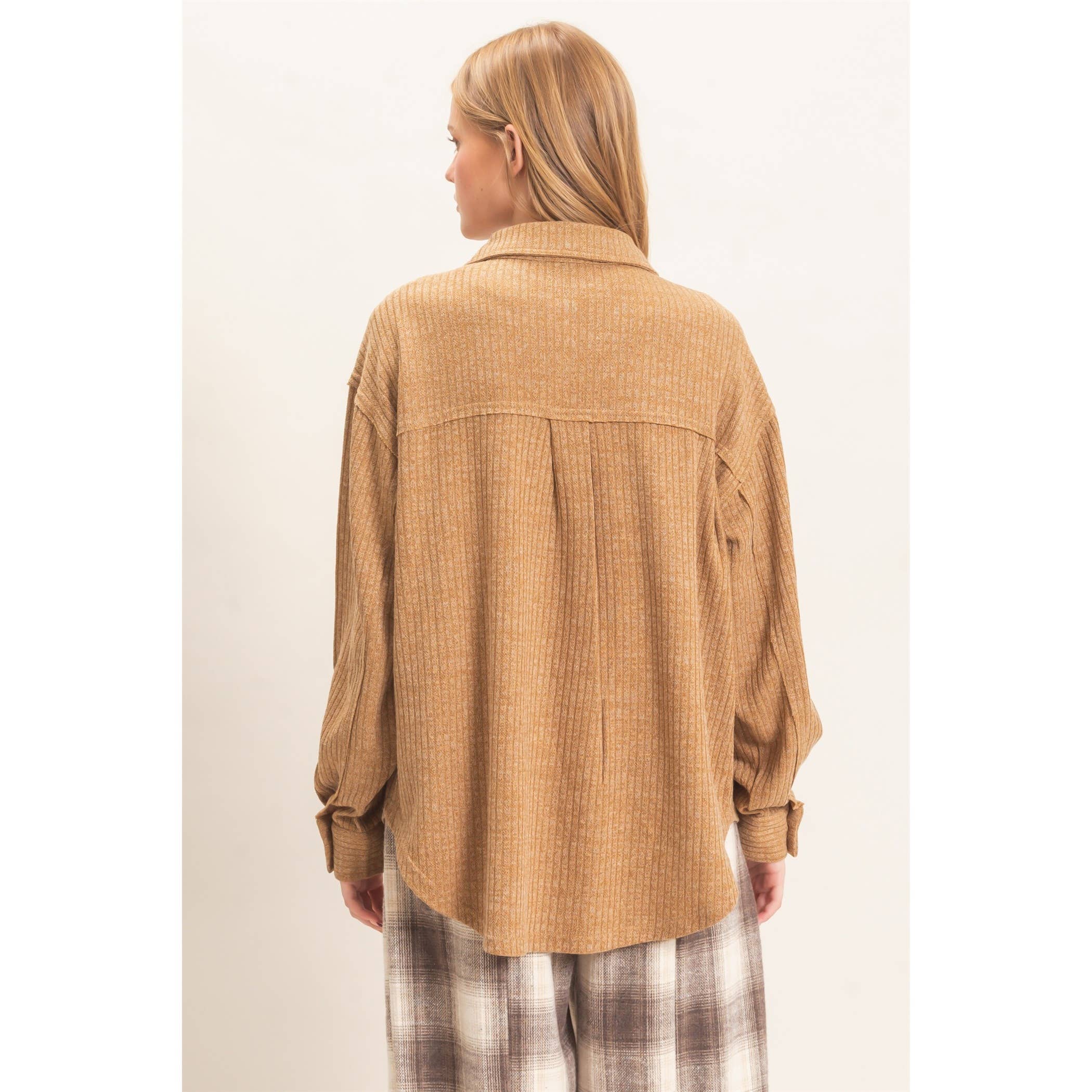 Corduroy Button-Up Shirt