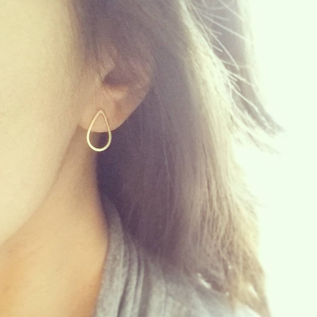 Open Teardrop Earrings