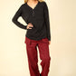 Mineral Washed Cotton Comfy Knit Top