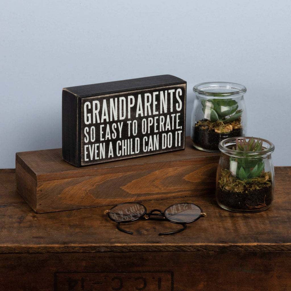 Grandparents Box Sign