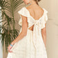 OPEN TIE BACK BABYDOLL DRESS