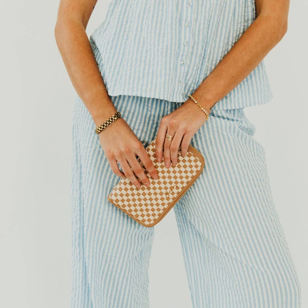 Large Zip Woven Wallet