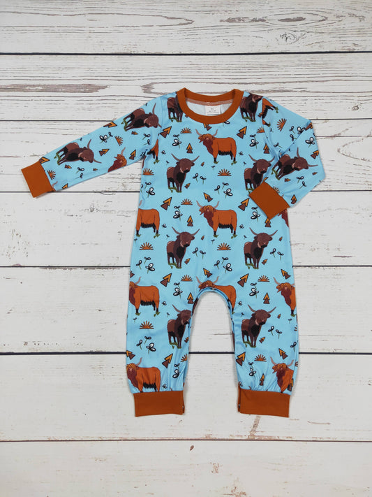 Cows Print Baby Romper