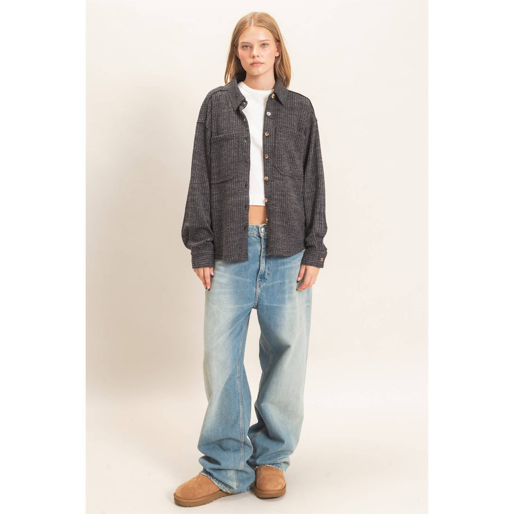 Corduroy Button-Up Shirt