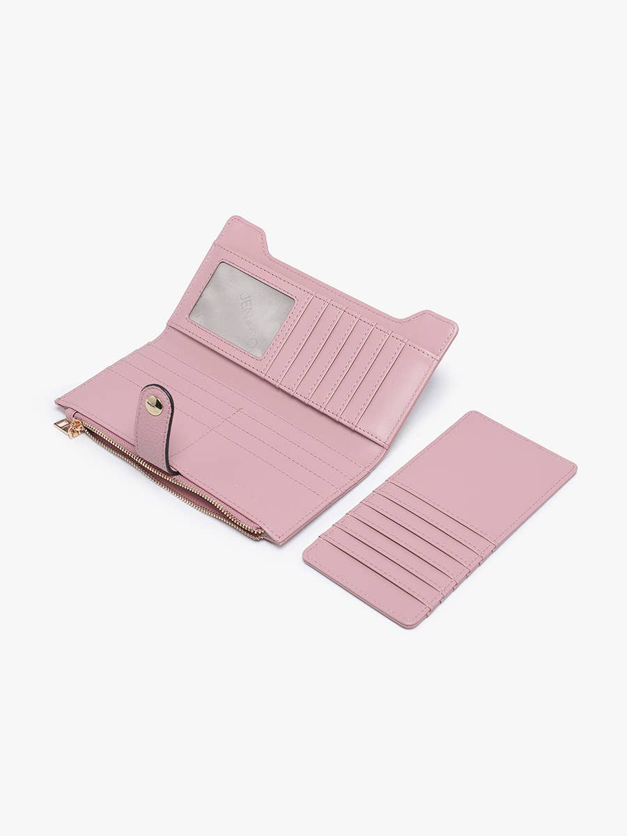 RFID Fold-Out Wallet w/ Removable Card Slot